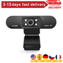 Laden Sie das Bild in den Galerie-Viewer, Webcam USB Full HD 1080p 1920x1080 Webkamera für Computer Smart Android Tv Gaming PC Win10 Laptop
